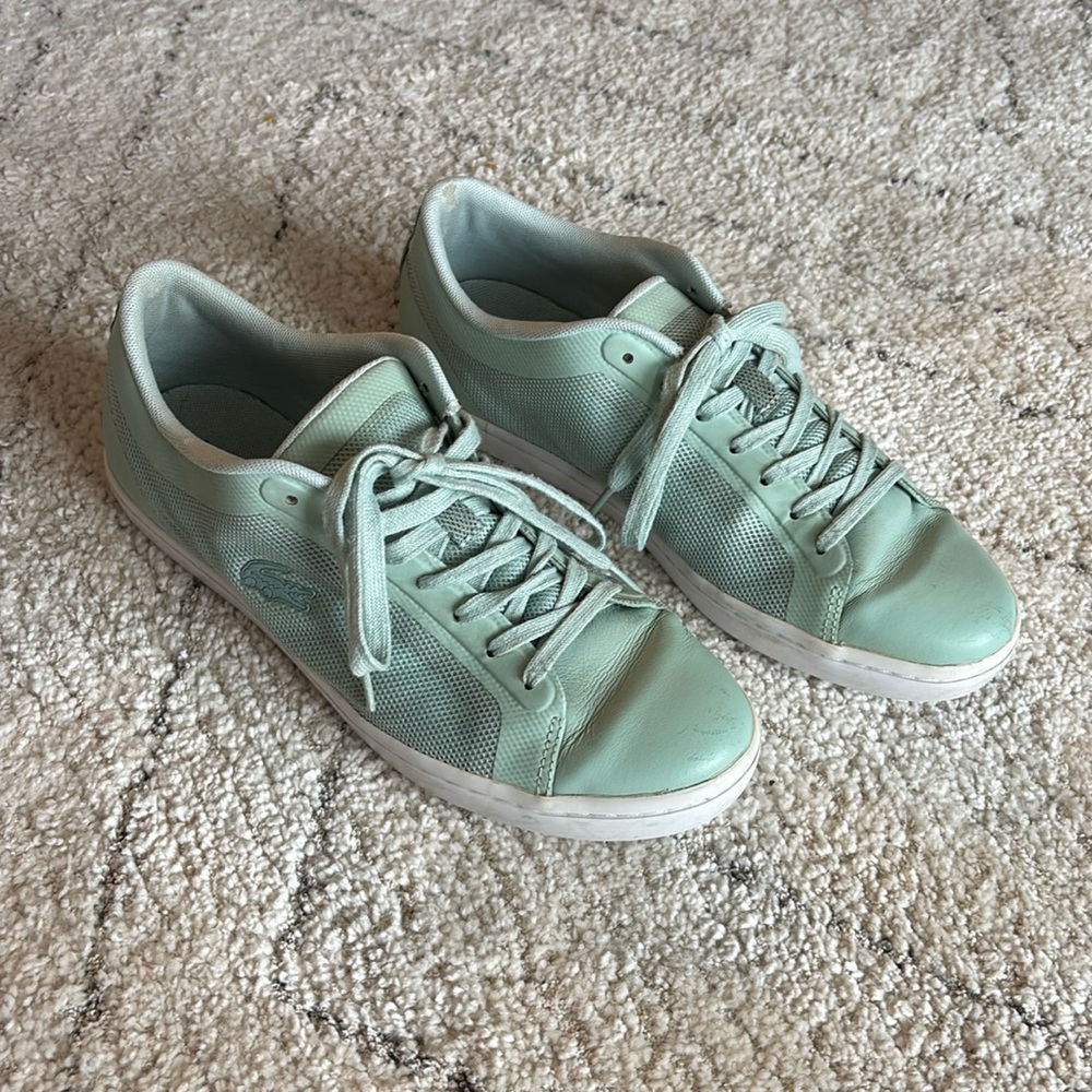 Lacoste Sneakers Mint Green Size 8 Shoes
